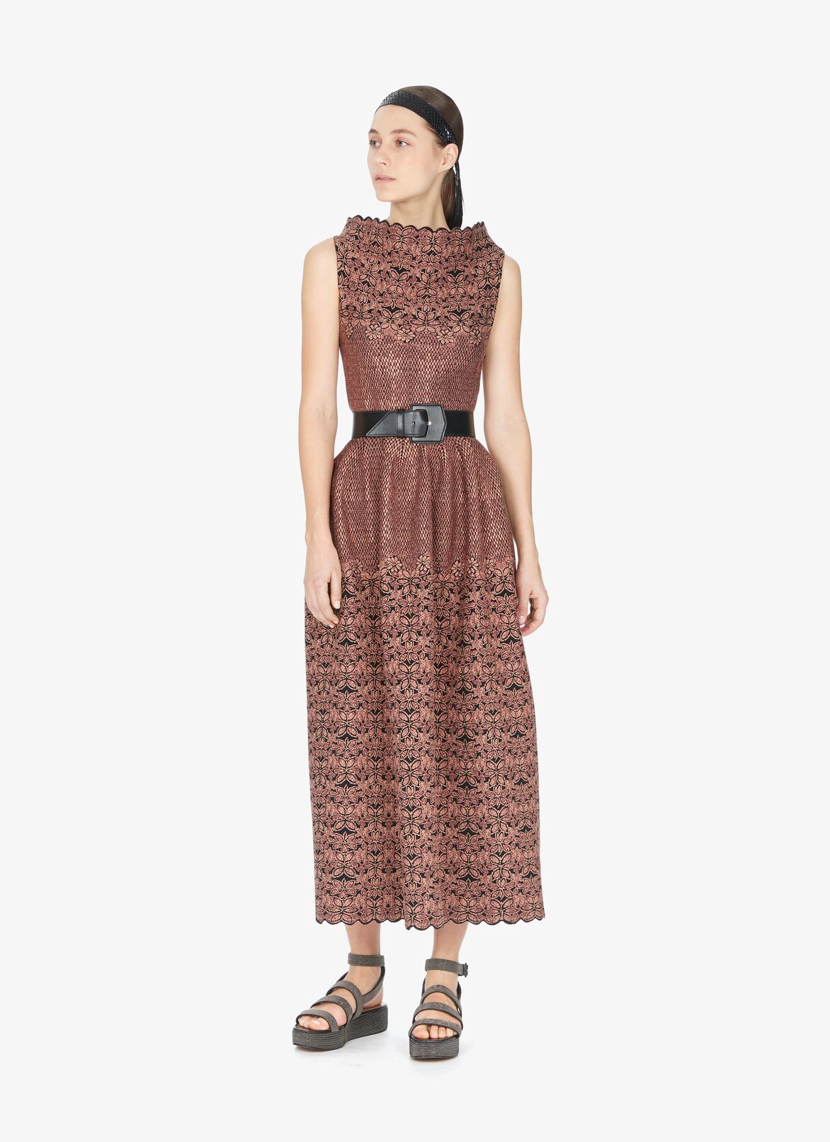 Dresses ALAÏA BLACK/BROWN DRESSES